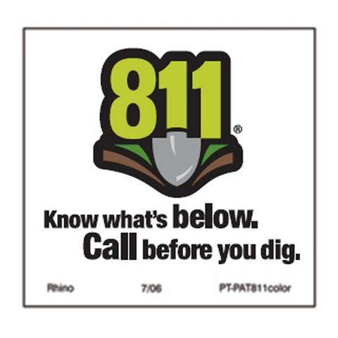 Decals - 811 Patch (3” x 3”)
