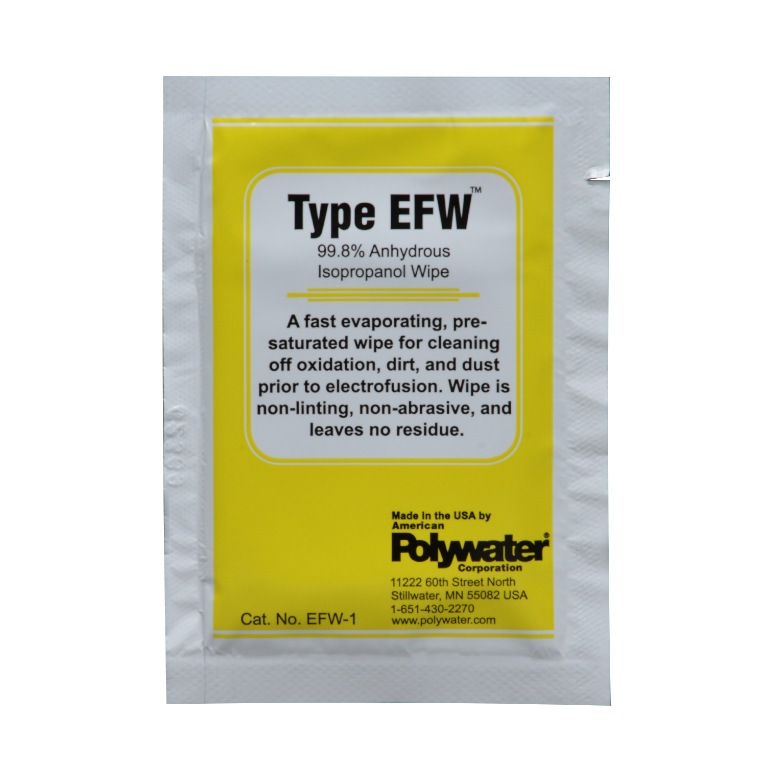 Alcohol Wipes - Polywater EFW