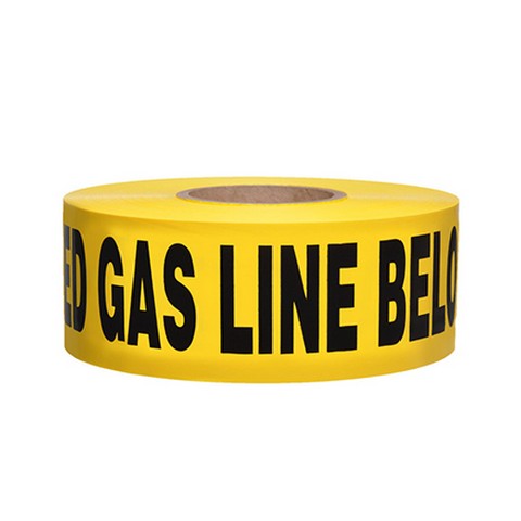 ιBurial Tape with "Caution Buried Gas Line Below"