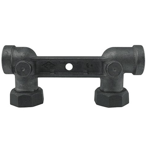 Standard Meter Bars with Integral Swivels - Side Inlet x Side Outlet, Cast