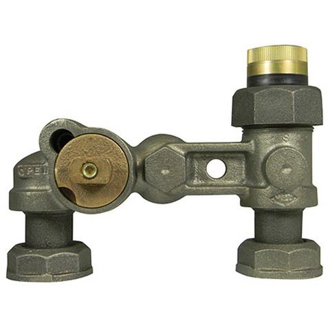 Standard Meter Bars with Integral Swivels - Back Inlet with High Security Valve x Top Outlet