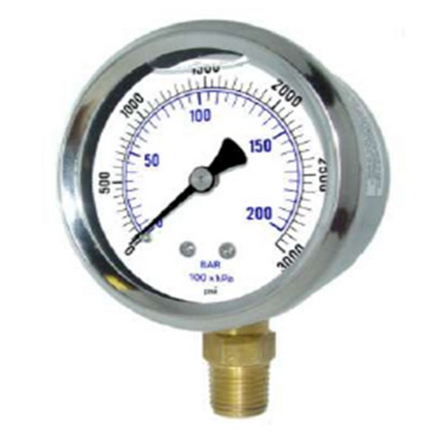 2.5" Quality Gauge - Stainless Steel x Brass