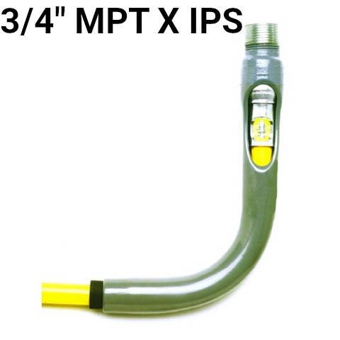 Anodeless Risers - Prebent, 3/4" MPT x IPS